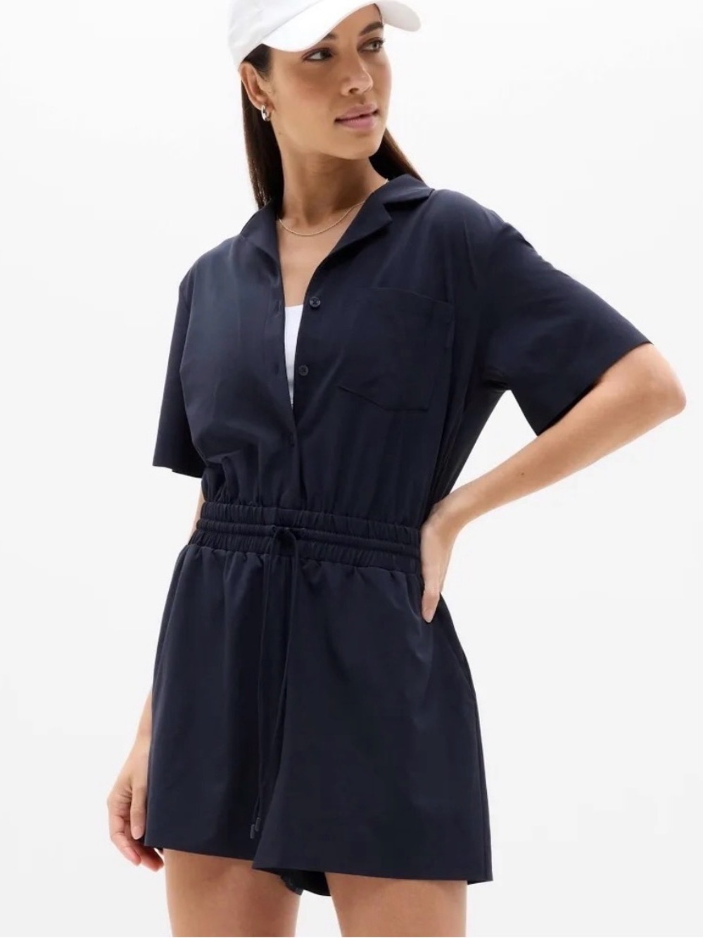 Athleta Navy Avenue Romper